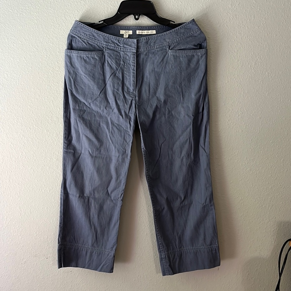 J. Jill blue crop pants size 6